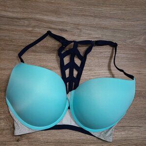 Victoria Secret 32DD Front Closure Wear Everywhere Push-Up Bra PINK